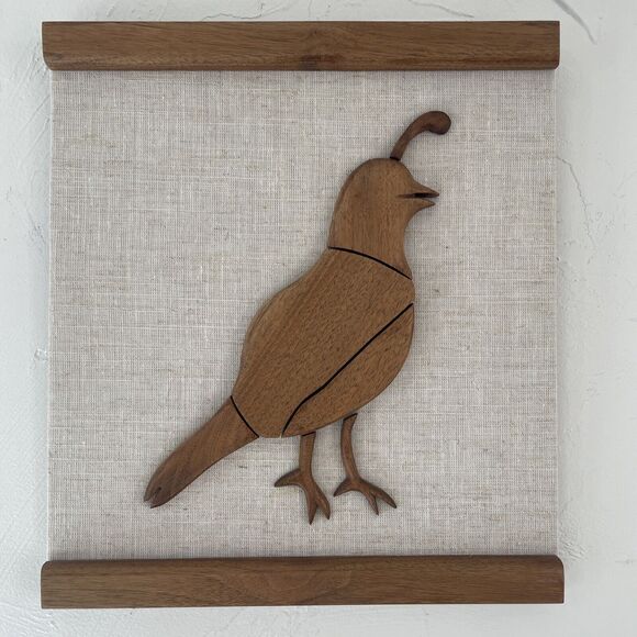 MCM Quail Wood‎ Cutout Art Bird - Picture 2 of 16